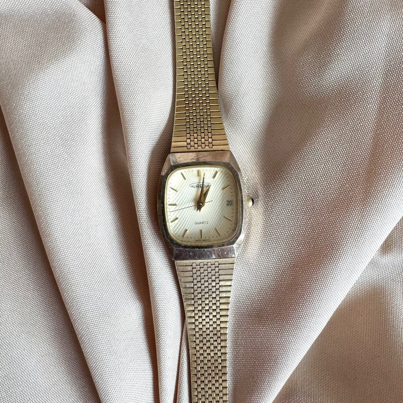 Aureole Gold Tone Watch