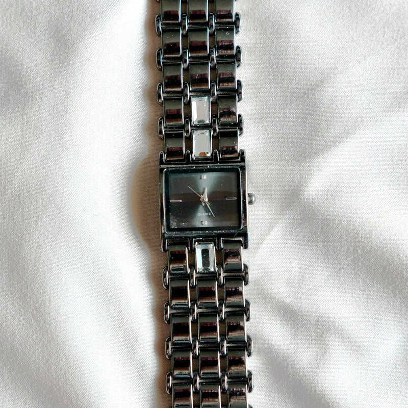 Black Diamond Bracelet Watch